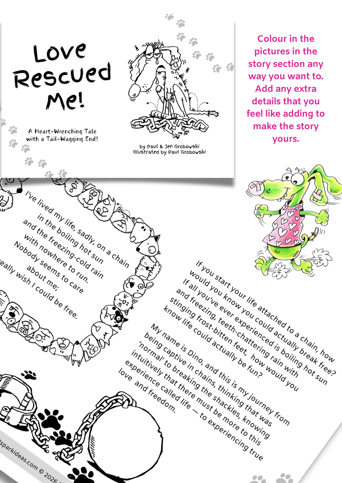 Love Rescued Me! — Digital Story & Activity Book
