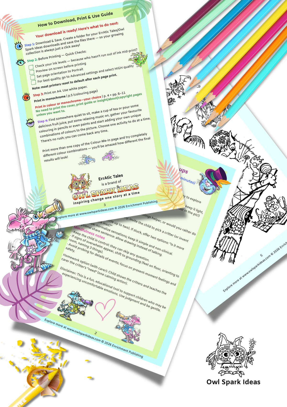ErrAtic Tales — Meet Your Critter Activity Pack