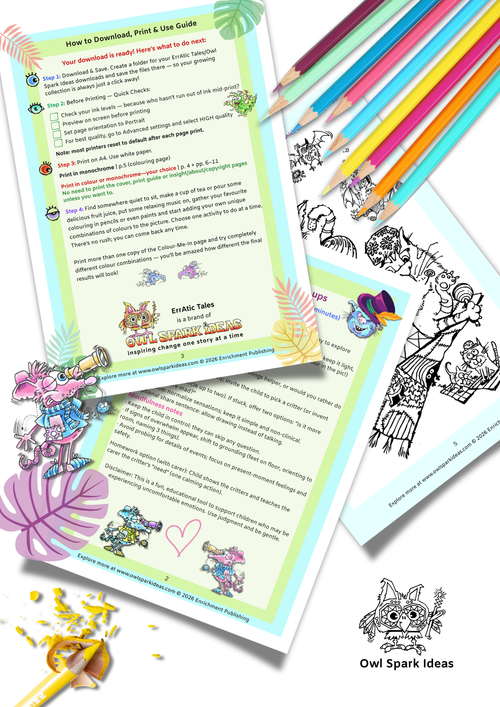 ErrAtic Tales — Meet Your Critter Activity Pack