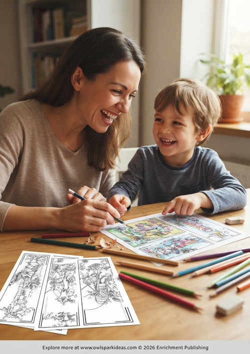 ErrAtic Tales — Quirky Bookmark Colouring Set