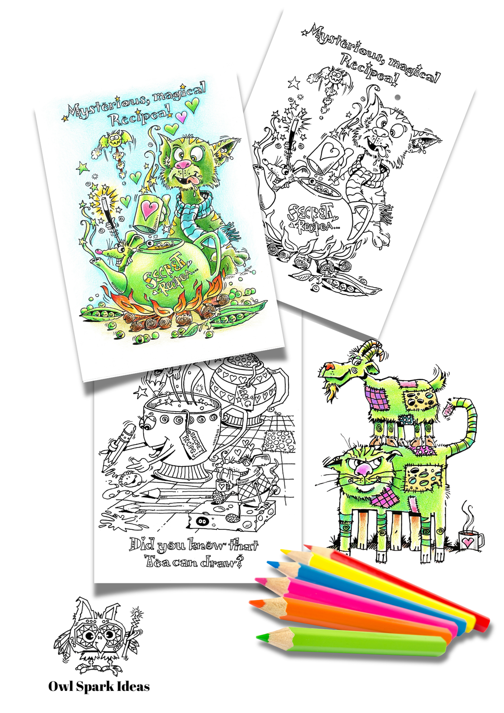 In the Tea-Tyme Jungle — Story & Colouring